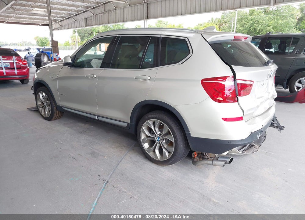2017 BMW X3 SDRIVE28I VIN: 5UXWZ7C31H0X40598