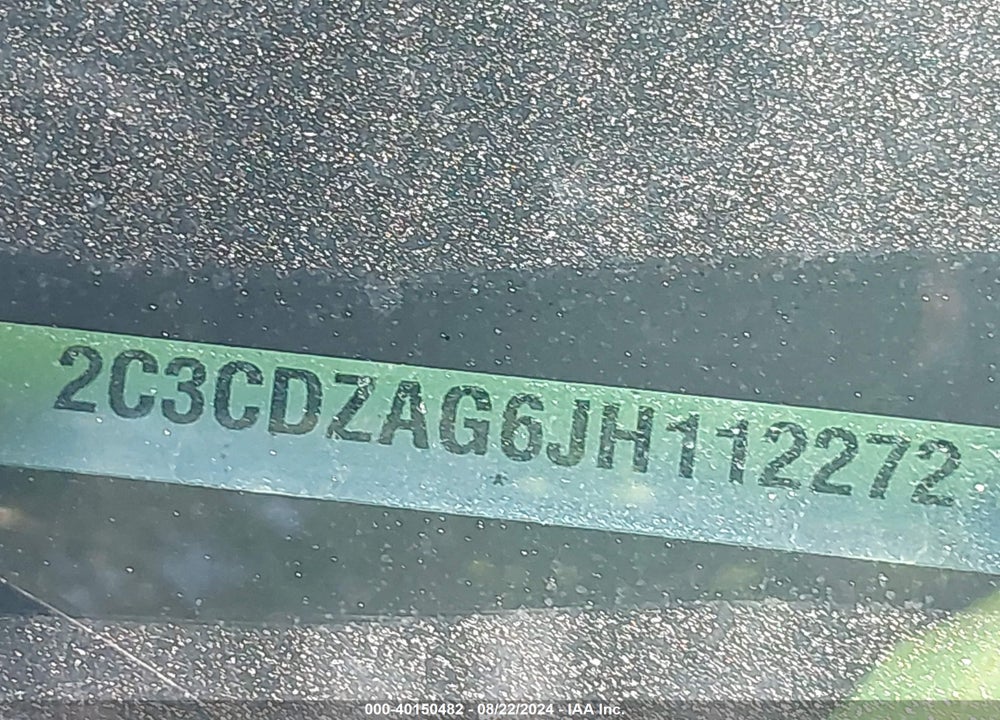 2018 DODGE CHALLENGER SXT PLUS VIN: 2C3CDZAG6JH112272