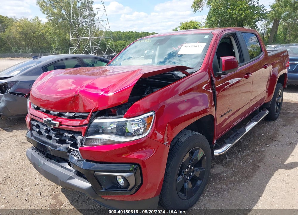 2021 CHEVROLET COLORADO 4WD SHORT BOX LT VIN: 1GCGTCEN9M1287513