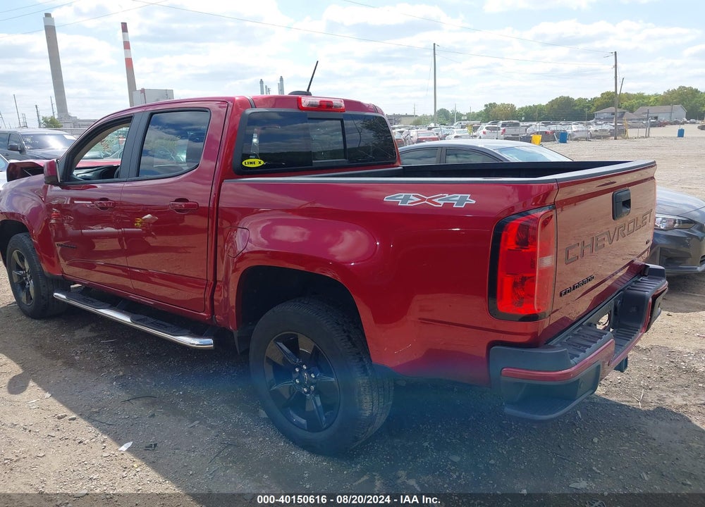 2021 CHEVROLET COLORADO 4WD SHORT BOX LT VIN: 1GCGTCEN9M1287513