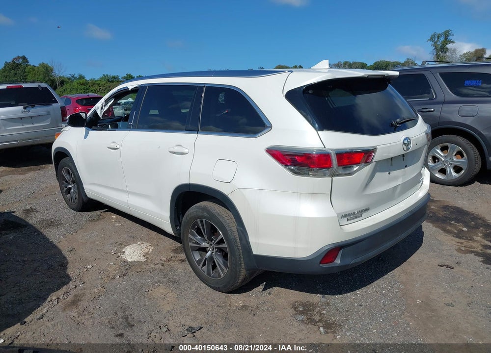 2016 TOYOTA HIGHLANDER XLE V6 VIN: 5TDJKRFH4GS303046