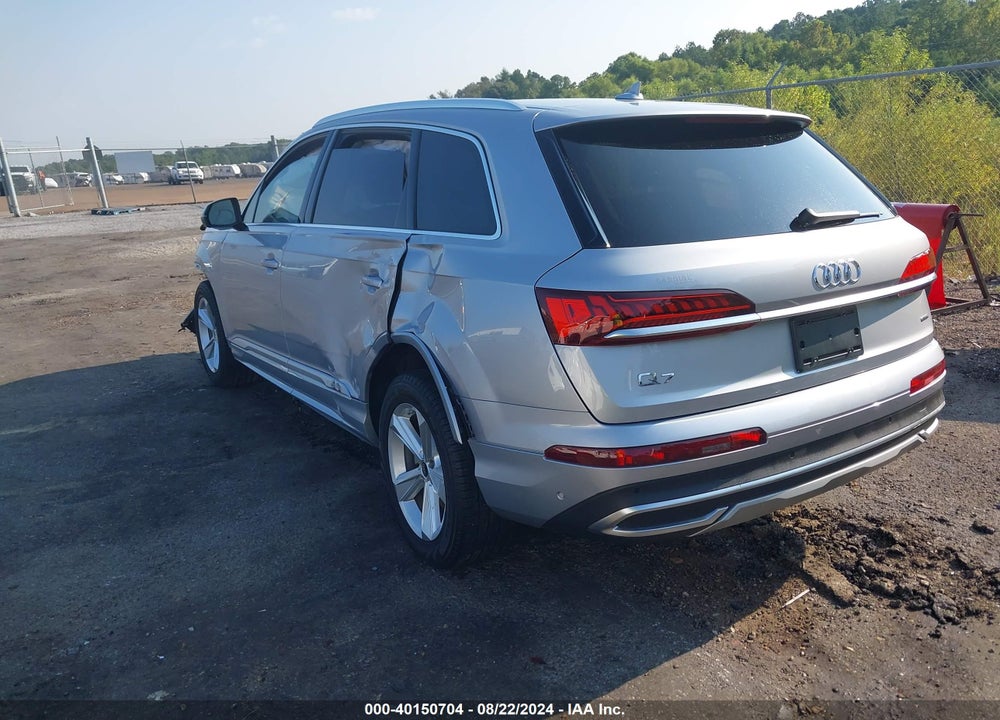 2022 AUDI Q7 PREMIUM 45 TFSI QUATTRO TIPTRONIC VIN: WA1AJBF71ND012007