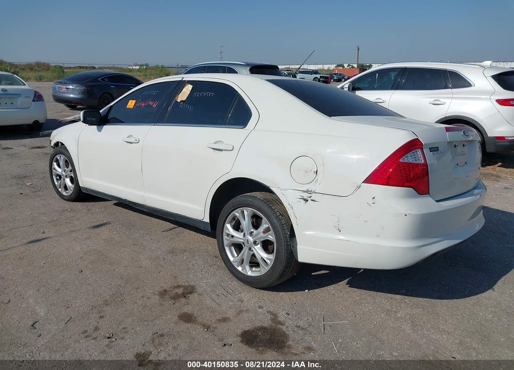 2012 FORD FUSION VIN: 3FAHP0HG9CR436890