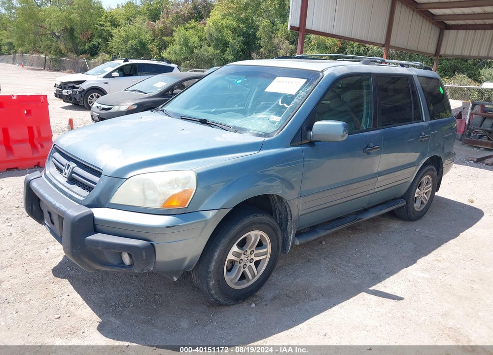 2005 HONDA PILOT EX-L VIN: 2HKYF18695H504508