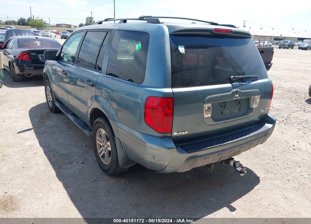 2005 HONDA PILOT EX-L VIN: 2HKYF18695H504508