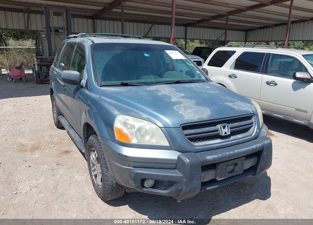 2005 HONDA PILOT EX-L VIN: 2HKYF18695H504508