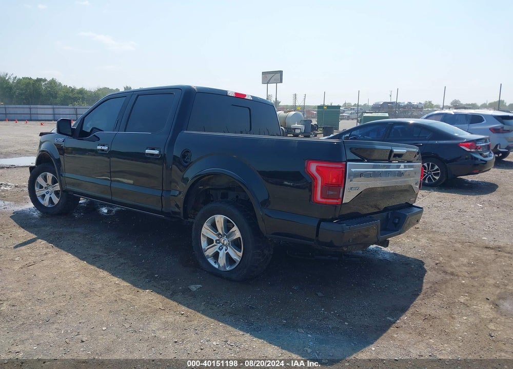 2016 FORD F-150 PLATINUM VIN: 1FTEW1EFXGFB38479