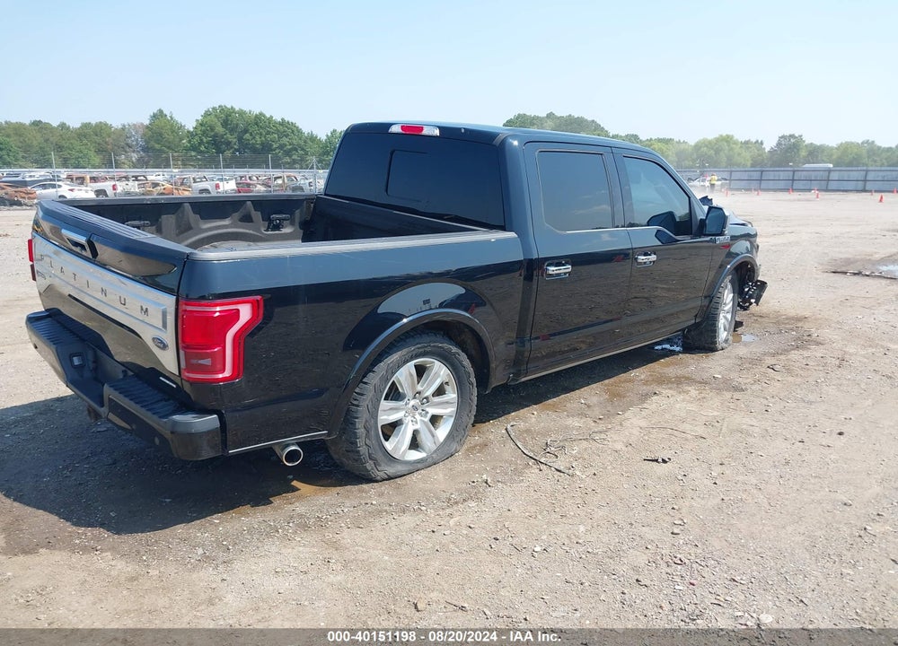 2016 FORD F-150 PLATINUM VIN: 1FTEW1EFXGFB38479