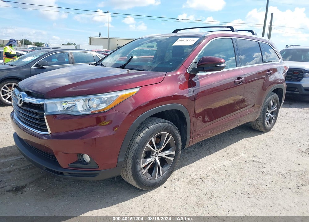 2016 TOYOTA HIGHLANDER XLE V6 VIN: 5TDKKRFH8GS132483