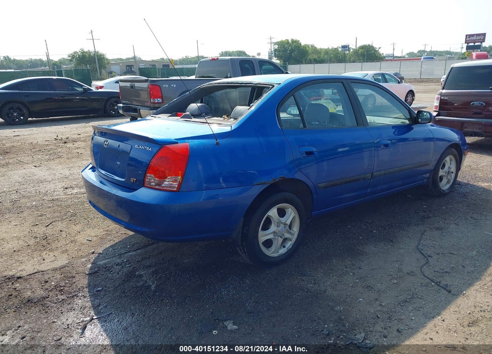 2004 HYUNDAI ELANTRA GLS/GT VIN: KMHDN46D84U737316