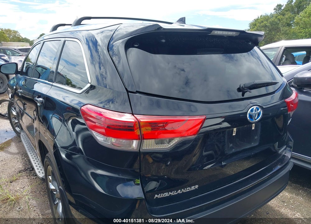 2017 TOYOTA HIGHLANDER HYBRID LIMITED PLATINUM VIN: 5TDDGRFH5HS023295