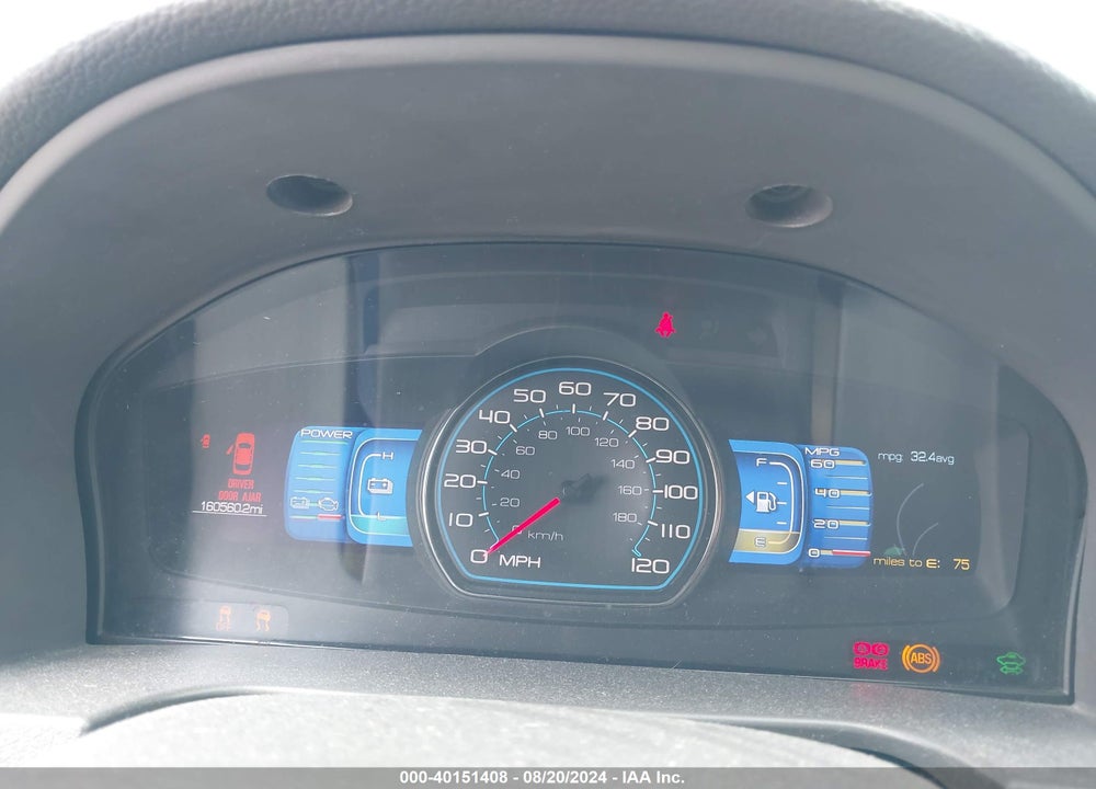 2012 FORD FUSION HYBRID VIN: 3FADP0L3XCR447478
