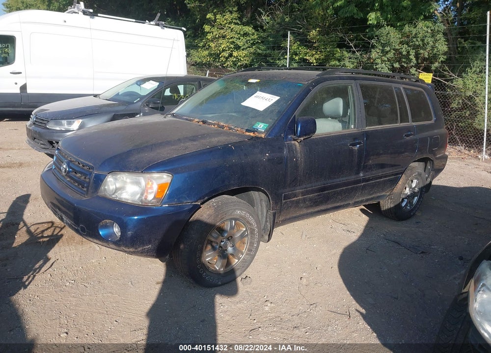 2007 TOYOTA HIGHLANDER V6 VIN: JTEHP21A570223402