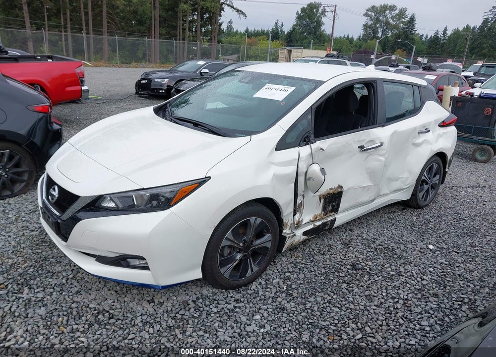 2021 NISSAN LEAF SV PLUS 62 KWH VIN: 1N4BZ1CV4MC555569