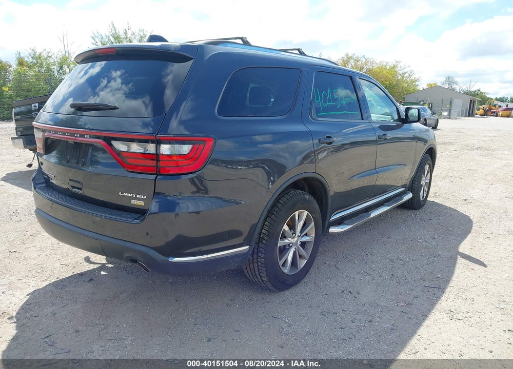 2014 DODGE DURANGO LIMITED VIN: 1C4RDJDG2EC475387