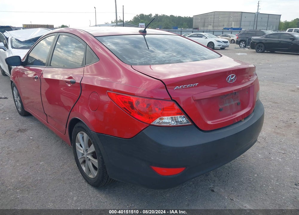 2013 HYUNDAI ACCENT GLS VIN: KMHCU4AE7DU451746