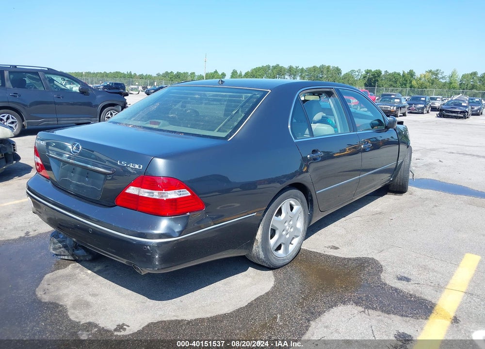 2004 LEXUS LS 430 VIN: JTHBN36FX40155733