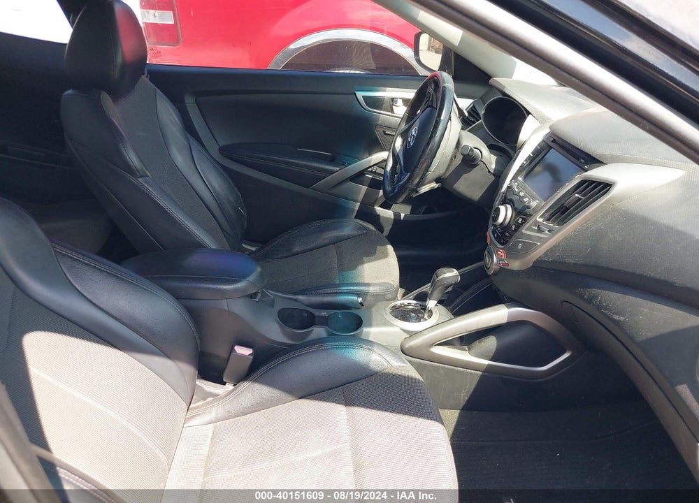 2013 HYUNDAI VELOSTER BASE W/BLACK VIN: KMHTC6AD6DU121862