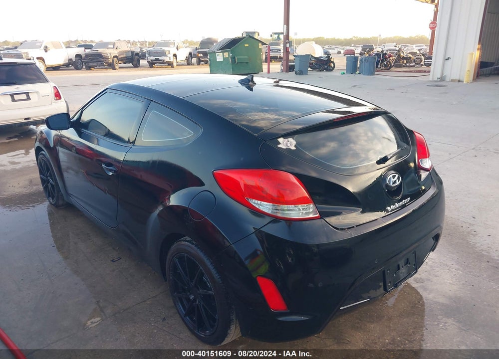 2013 HYUNDAI VELOSTER BASE W/BLACK VIN: KMHTC6AD6DU121862
