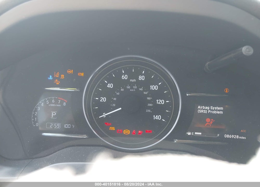 2019 HONDA HR-V EX-L VIN: 3CZRU5H70KM715834