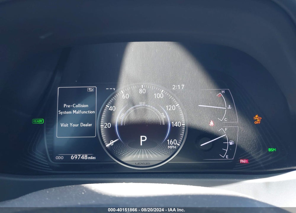 2019 LEXUS UX 250H VIN: JTHU9JBH2K2010566
