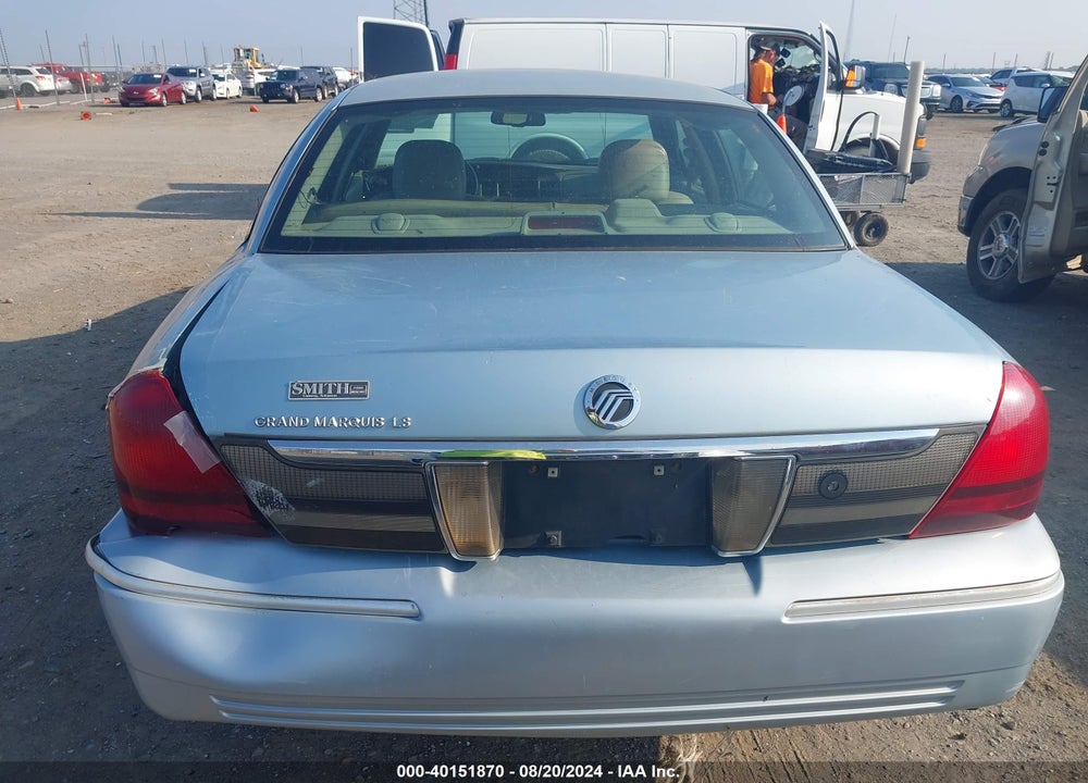 2008 MERCURY GRAND MARQUIS LS VIN: 2MEFM75V68X628362