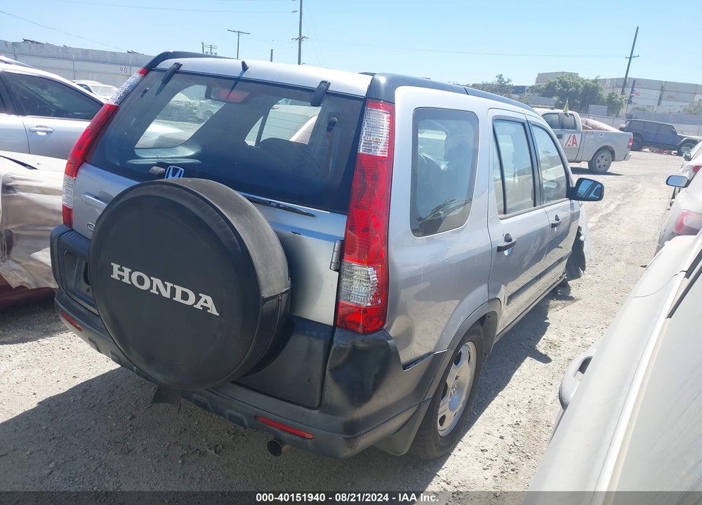 2006 HONDA CR-V LX VIN: JHLRD68586C008176