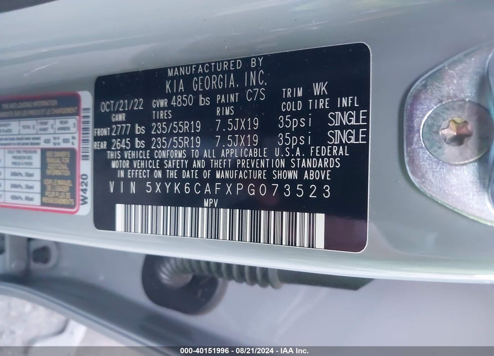 2023 KIA SPORTAGE X LINE VIN: 5XYK6CAFXPG073523