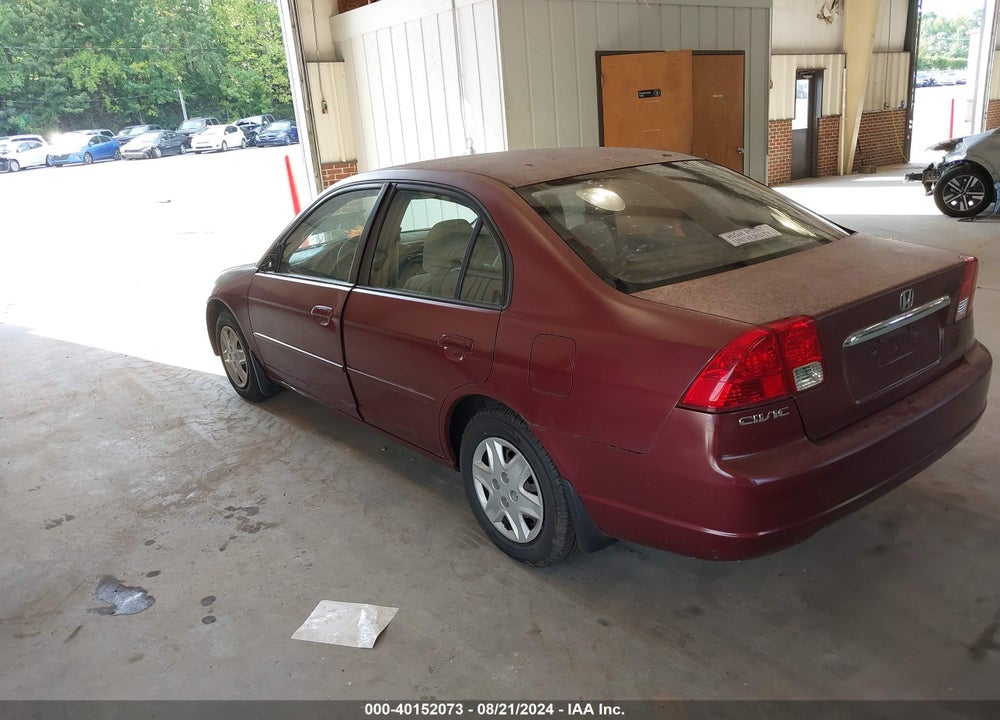 2003 HONDA CIVIC LX VIN: 2HGES15513H596280