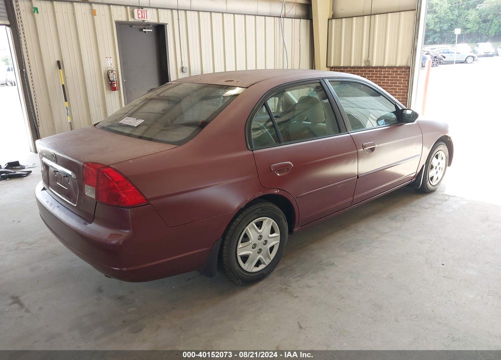 2003 HONDA CIVIC LX VIN: 2HGES15513H596280