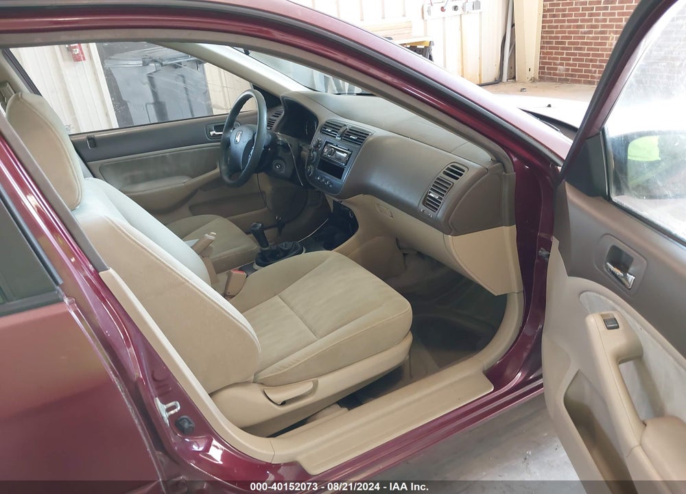 2003 HONDA CIVIC LX VIN: 2HGES15513H596280
