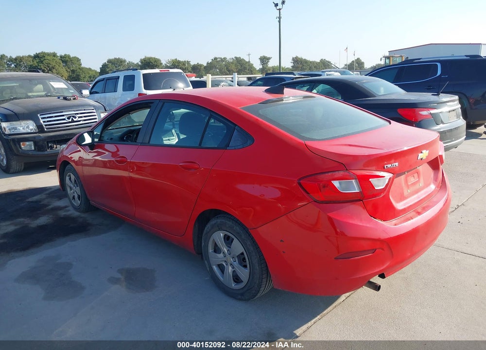 2017 CHEVROLET CRUZE LS AUTO VIN: 3G1BC5SM1HS518340