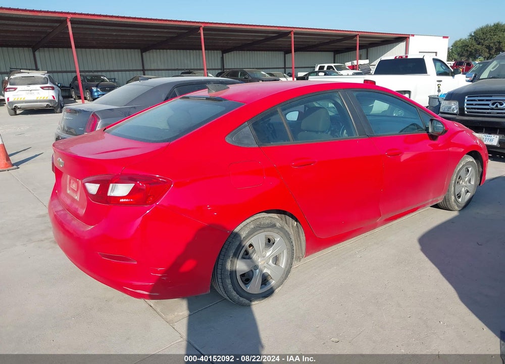 2017 CHEVROLET CRUZE LS AUTO VIN: 3G1BC5SM1HS518340