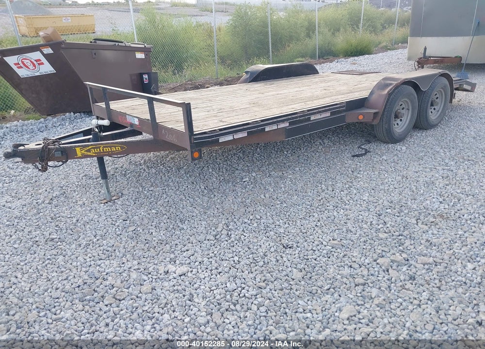 2012 KAUFMAN FLATBED TRAILER VIN: 5SHFA1829CB000434