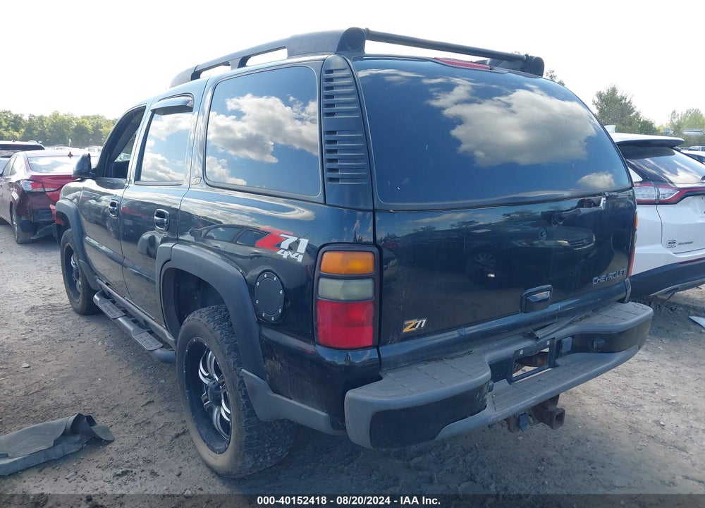 2004 CHEVROLET TAHOE Z71 VIN: 1GNEK13Z54R165180