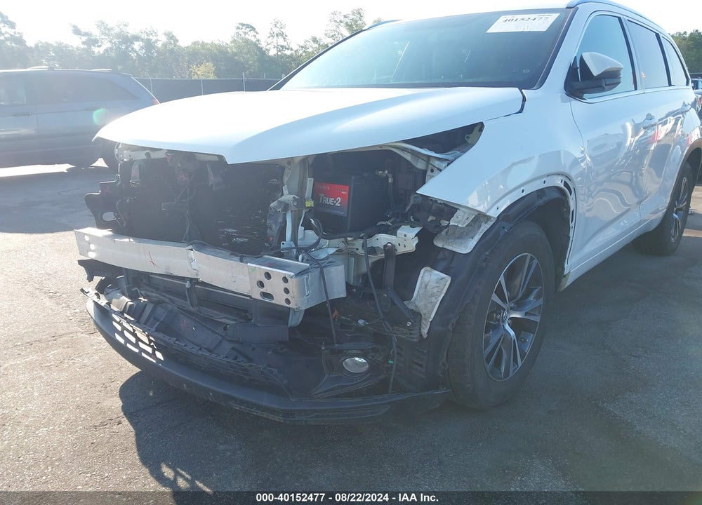 2016 TOYOTA HIGHLANDER XLE V6 VIN: 5TDKKRFH9GS156730