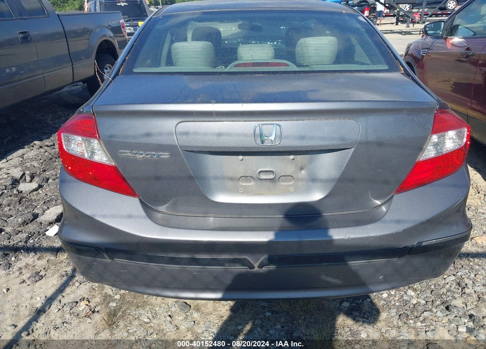 2012 HONDA CIVIC LX VIN: 19XFB2F58CE387217