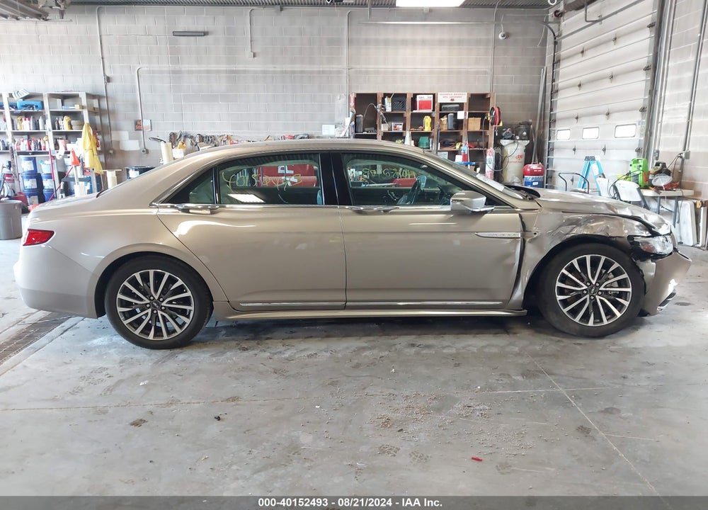 2019 LINCOLN CONTINENTAL SELECT VIN: 1LN6L9TK3K5607594