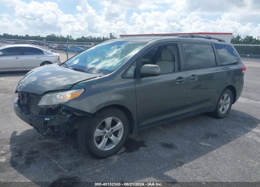 2012 TOYOTA SIENNA LE V6 8 PASSENGER VIN: 5TDKK3DC4CS213592