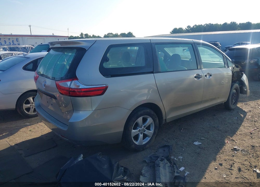 2017 TOYOTA SIENNA L 7 PASSENGER VIN: 5TDZZ3DC6HS878589