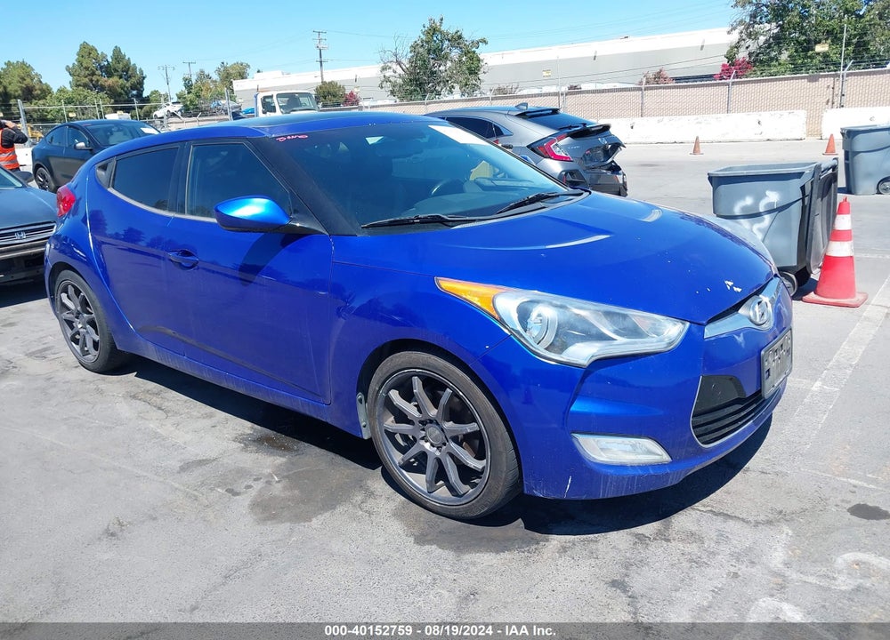 2012 HYUNDAI VELOSTER BASE W/BLACK VIN: KMHTC6ADXCU067268