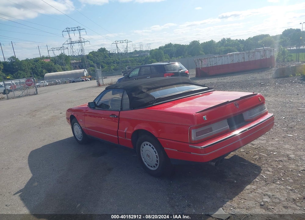 1988 CADILLAC ALLANTE VIN: 1G6VR3175JU102013