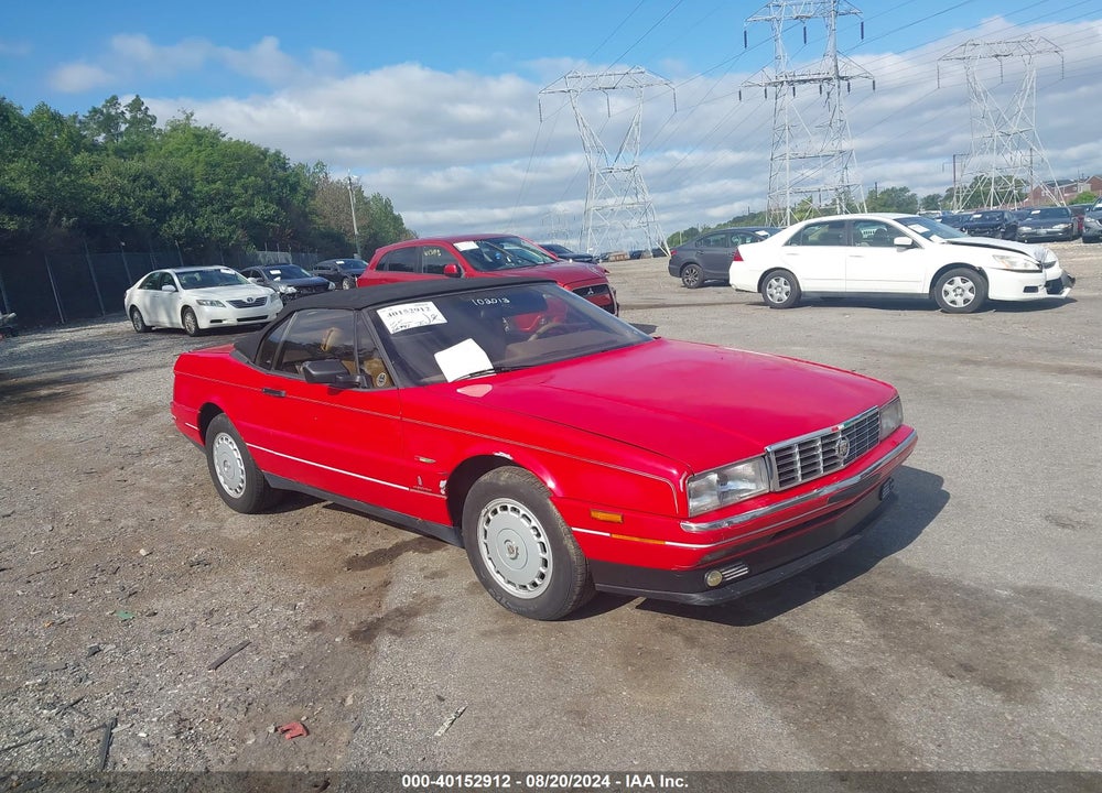 1988 CADILLAC ALLANTE VIN: 1G6VR3175JU102013