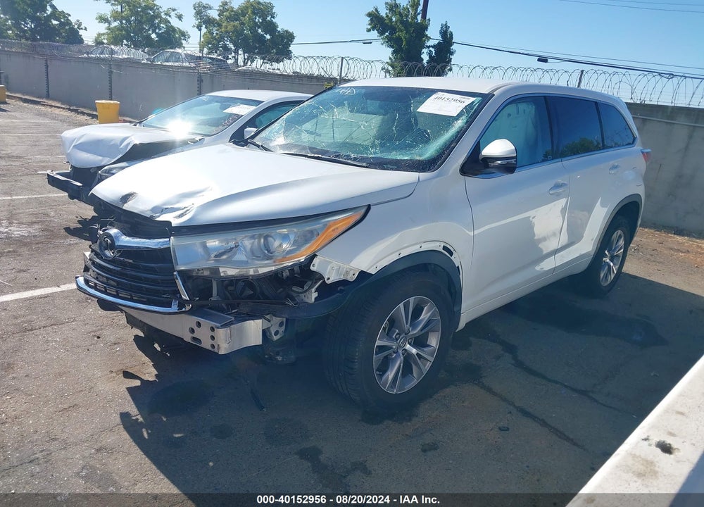 2014 TOYOTA HIGHLANDER LE PLUS V6 VIN: 5TDZKRFH9ES018925
