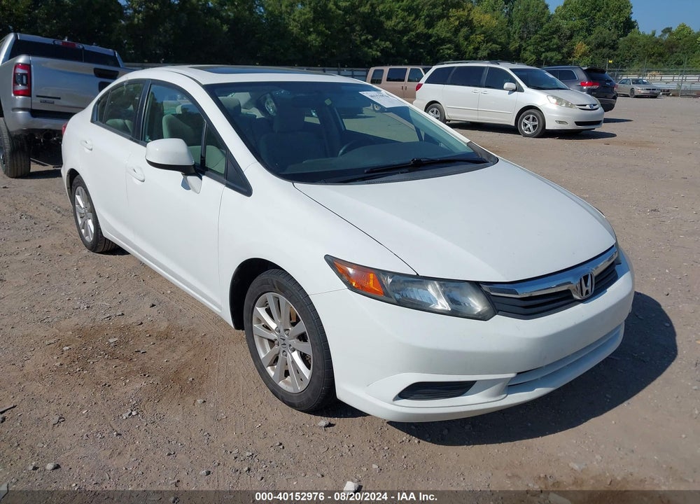 2012 HONDA CIVIC EX VIN: 19XFB2F87CE102565