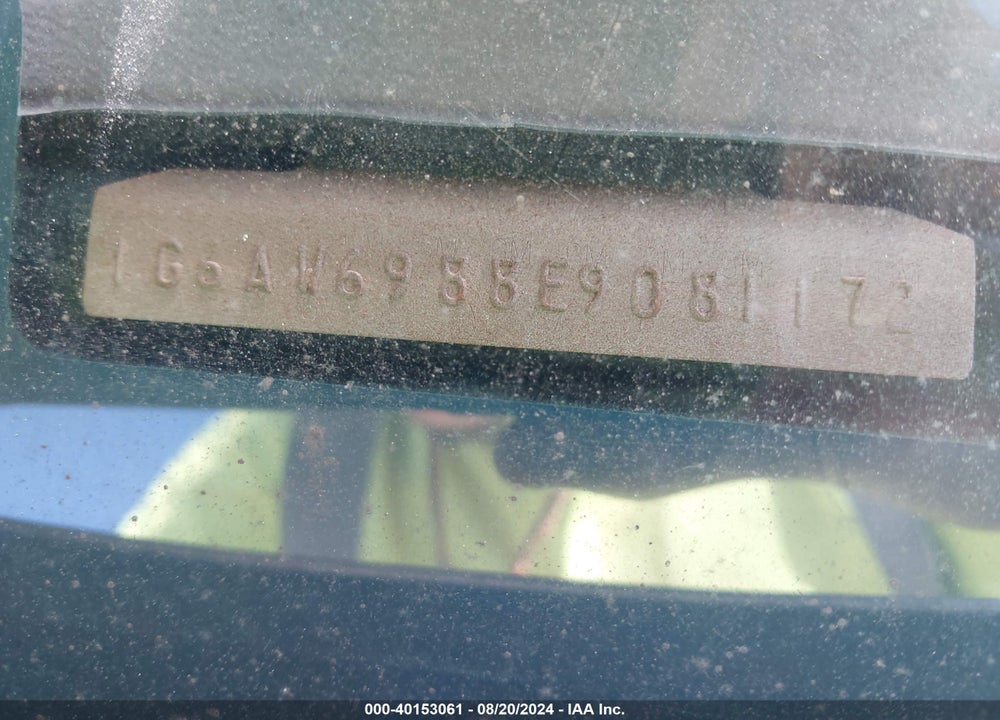 1984 CADILLAC FLEETWOOD BROUGHAM VIN: 1G6AW6988E9081172