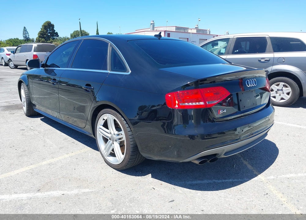 2012 AUDI S4 3.0 PREMIUM PLUS VIN: WAUMGAFLXCA063137