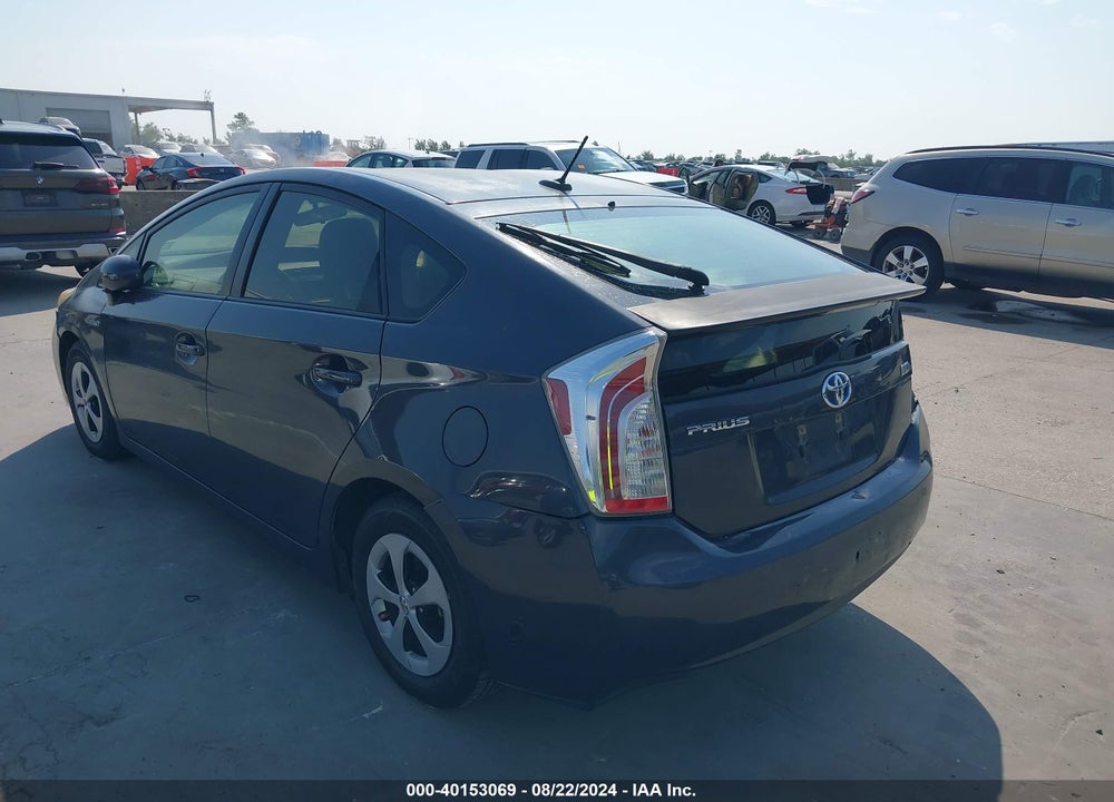 2012 TOYOTA PRIUS THREE VIN: JTDKN3DU8C1607030