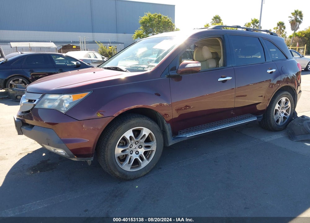 2009 ACURA MDX TECHNOLOGY PACKAGE VIN: 2HNYD28609H528829