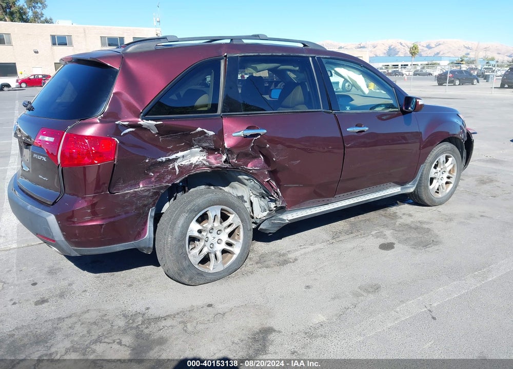 2009 ACURA MDX TECHNOLOGY PACKAGE VIN: 2HNYD28609H528829